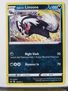 Galarian Linoone 118/202 Near Mint B1G1F Sword & Shield Pokemon $2 Combined Ship - Picture 1 of 2