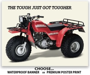 1985 Honda Big Red 250 ATC Vintage Banner Print Poster Graphics Art Wall Picture - Picture 1 of 4