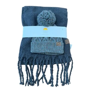 NWT C&C California Hat & Scarf Combo Dove Grey Super Soft - Picture 1 of 4