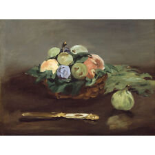 Edouard Manet Basket Of Fruit Large Canvas Art Print
