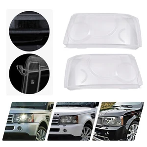 For Land Rover Range Rover Sport 2006-2009 Pair Headlight Headlamp Lens Cover - Picture 1 of 11