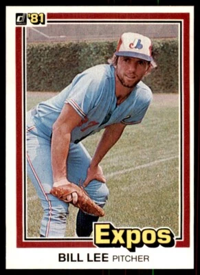1981 Donruss Baseball Card Bill Lee Montreal Expos #211 - Image 1 of 2