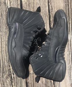 triple black jordan 12s