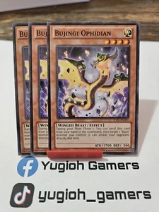 Yu-Gi-Oh Bujingi Ophidian X3 Different Sets Common Light Played - Picture 1 of 1