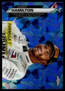 2020 Topps Chrome SAPPHIRE Formula 1 LEWIS HAMILTON #197 MERCEDES - Picture 1 of 2