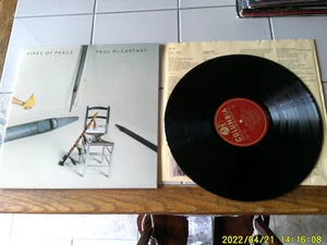 PAUL MCCARTNEY ORIGINAL 1983 VINYL LP PIPES OF PEACE W/ INNER LYRIC SLEEVE Used - Picture 1 of 1