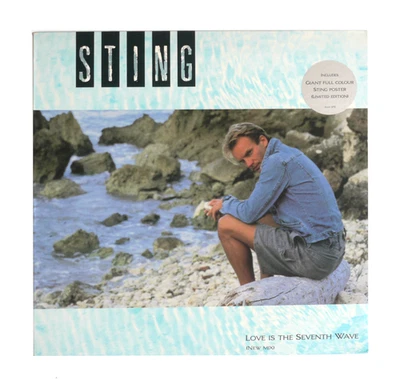 STING "LOVE IS THE SEVENTH WAVVE" 12" VINYL  SINGLE "LIKE NEW" - Image 1 of 4