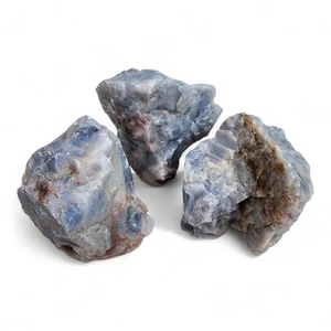 Blauer Calcit Kristall Stücke Mexiko 286,2 Gramm. 3 Stück Lot - Bild 1 von 1