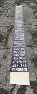 1957 MIDDLESEX & BOSTON MASSACHUSETTS BUS DESTINATION ROLL SIGN CHARTER BUS MBTA - Picture 1 of 6