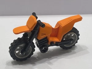 LEGO Orange Motorcycle Dirt Bike Black Chassis 50860c11 Set 8961 4433 7286 - Picture 1 of 1