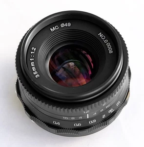 Lente de enfoque manual Hengyijia 35 mm F1.2 para Panasonic Olympus Micro4/3 7artisans OEM - Imagen 1 de 3