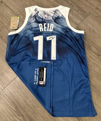 Naz Reid Signed Autographed MN Timberwolves Jersey PSA COA Large Auto - Image 1 of 3
