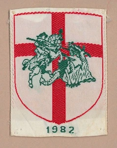 PARCHE OFICIAL EXTINTOS EXPLORADORES DE HONG KONG - HK ST GEORGE'S DAY SCOUT RALLY 1982 - Imagen 1 de 2
