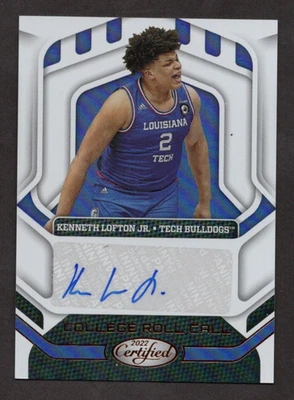 2022 Chronicles Certified Draft Kenneth Lofton Jr Roll Call Auto RC #CRC-KLJ - Image 1 of 2