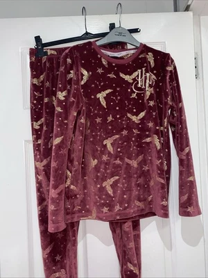 Pijama Harry Potter Hogwarts Terciopelo Niñas Edad 10-11 Años Púrpura Dorado Foto 1 de 4
