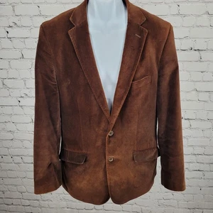 Kebello Mathusalem Brown Wool Blend Velvet Blazer Sport Coat Size 52 US 42 - Picture 1 of 14