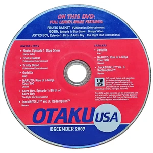 Otaku USA December 2007 Fruits Basket Astro Boy Naruto .hack Trinity Blood RARE - Imagen 1 de 1