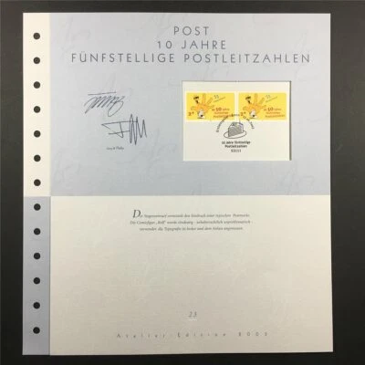 GERMANY ART-EDITION 2003/23 2344 FÜNFSTELLIGE PLZ ROLF CARTOON - Image 1 of 4