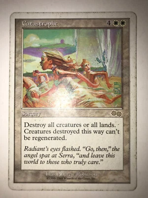 Catastrophe Battle Royale VERY HEAVILY PLD White Rare MTG - Image 1 of 2