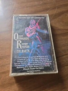 Ozzy Osbourne/Randy Rhoads - Tribute (Cassette, 1987, CBS) *Tested* Used Good - Picture 1 of 5