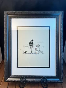 Saint Bernard Framed Art. Original. Unsigned. - Picture 1 of 6