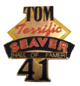 Tom Seaver Pin Tom Terrific Pin Hall of Fame Commemorative Pin MLB Baseball Pin - Picture 1 of 3