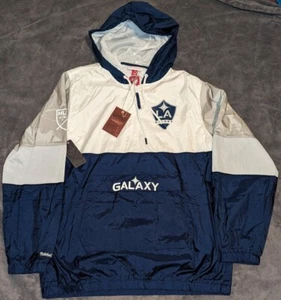  Mitchell & Ness MLS SURPRISE WIN WINDBREAKERLOS ANGELES GALAXY Size-S-L-XL - Picture 1 of 11