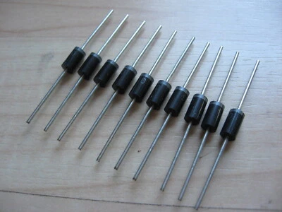 Lot of (10) SR5100 Schottky Rectifier Diode Diodes 5A 100V DO-27 #E50C - Image 1 of 4