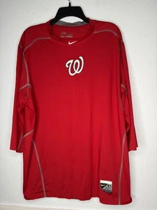 Nike Pro Combat Authentic Shirt Mens XXL 2XL Team Issue Worn #35 Craig Stammen - Picture 1 of 5