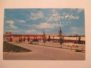 Omaha Nebraska Postkarte Stadthaus Motor Hotel Motel Straßenrand NEU - Bild 1 von 2