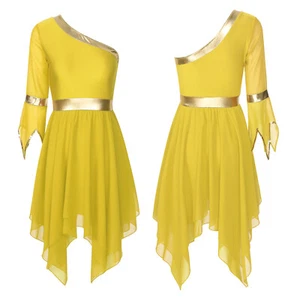 Women's Chiffon Praise Dance Tunic Tops Worship Church Spirit Dance Overlays - Picture 1 of 139