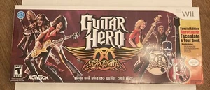 Wii Guitar Hero Aerosmith Les Paul Wireless Guitar Bundle CIB Game & Guitar - Picture 1 of 9