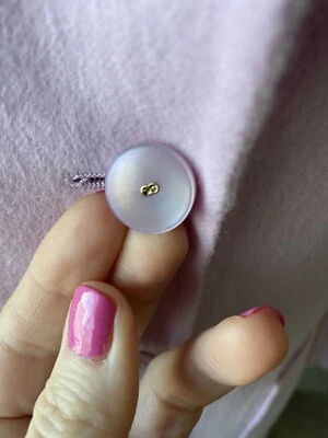 Escada Blazer Jacket Liliac 3 Logo Buttons Sz 40 M Padded Shoulders Angora Wool - Image 1 of 4