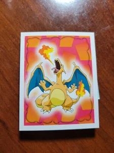 A COLLECTOR'S DREAM! RAW 1999 MERLIN POKEMON NINTENDO STICKER CARD CHARIZARD #6 - Picture 1 of 3