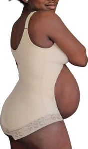 Nuovo body S Nuane Premium maternità gravidanza modellante beige stomaco aperto - Foto 1 di 10