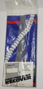 Nautical Theme Directors Chair Recover 2 Piece with Dowels 100% Polyester Canvas - Picture 1 of 3