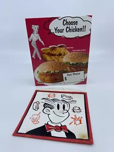 1998 A&W Dagwood Werbe Werbeschild 6,5 x 5,5 Original - Bild 1 von 7