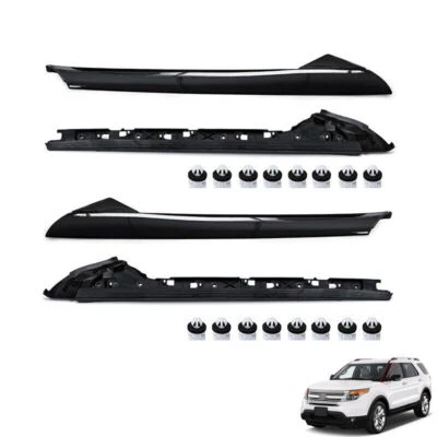 4Pcs For 11-19 Ford Explorer Left Right Side Windshield A-Pillar Molding Trim - Image 1 of 4