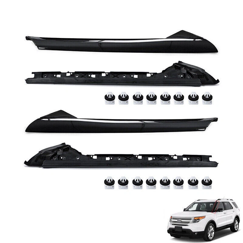 4Pcs For 11-19 Ford Explorer Left Right Side Windshield A-Pillar Molding Trim - Image 1 of 4