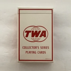TWA Airlines Travel Deck of Playing Cards Lockheed 1049 Bridge Size New w/o Wrap - Picture 1 of 5