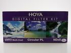 Hoya Filter Set mit HMC UV (C), Cir Polfilter und Graufilter ND 8 72 mm