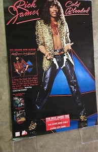Rick James - 'Cold Blooded' 2 x 3 Motown Records Promo Poster 1983 sehr guter + Zustand - Bild 1 von 2