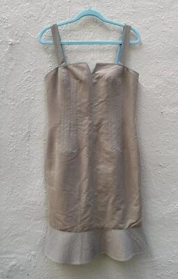 Vestido de algodón para mujer forro de seda talla 12 cambio Charles ChangLima costero ropa de carrera Foto 1 de 4