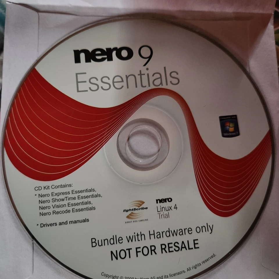 Nero 9 CD Burning Software - DISC ONLY #1944 - Image 1 of 1
