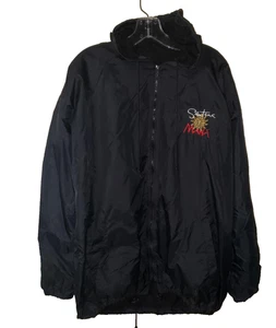 Chaqueta cortavientos Carlos Santana Mana con capucha XL 1999 Tour RARA - Imagen 1 de 4