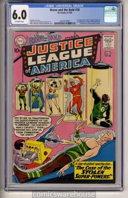 BRAVE AND THE BOLD #30 (DC 7/60) CGC 6.0 3RD JLA 1ST AMAZO MIRROR MASTER CAMEO - Image 1 of 2