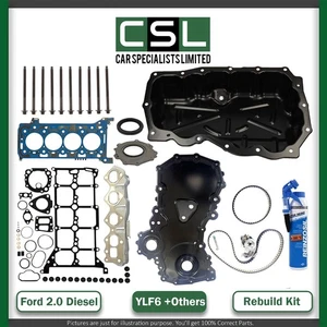 FORD TRANSIT 2.0 ECOBLUE TIMING COVER BELT KIT WITH FULL GASKET SET REBUILD KIT - Picture 1 of 12