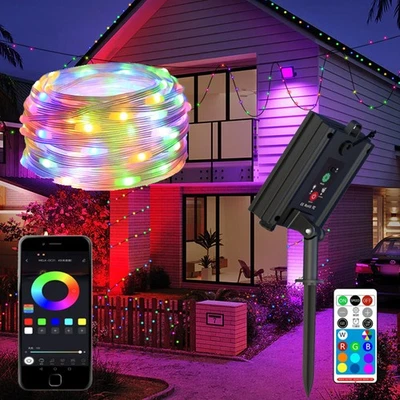 Solar LED Strip Lights Music Sync Bluetooth RGB Room Light with Remote APP - Image 1 of 4