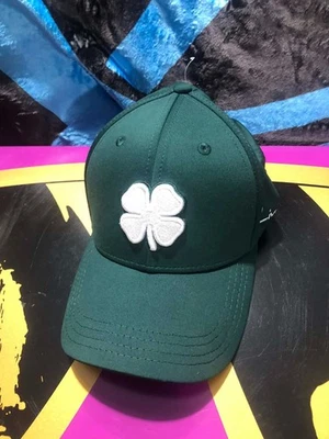 Black Clover Live Lucky Green/White Fitted Hat Cap A-Flex S-M Legacy Golf Club - Image 1 of 4