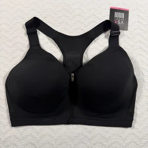 Victoria's Secret VSX Sport BH schwarz unglaublicher Frontverschluss hoher Halt 36DD - Bild 1 von 6